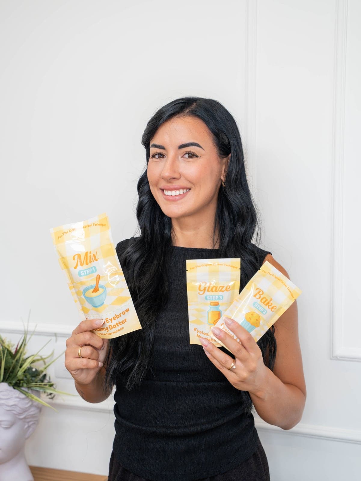 Marzena con il kit del corso Korean Lashlift